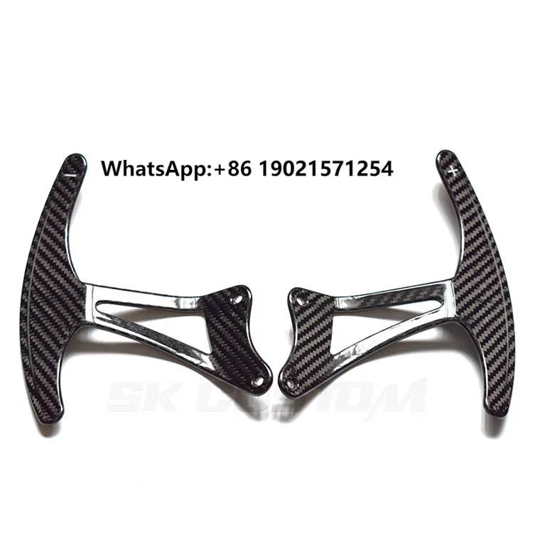 

For Maserati Quattroporte 04-11 Dry Carbon Fiber Steering Wheel Shift Paddles Replacement Extended Shift Paddles