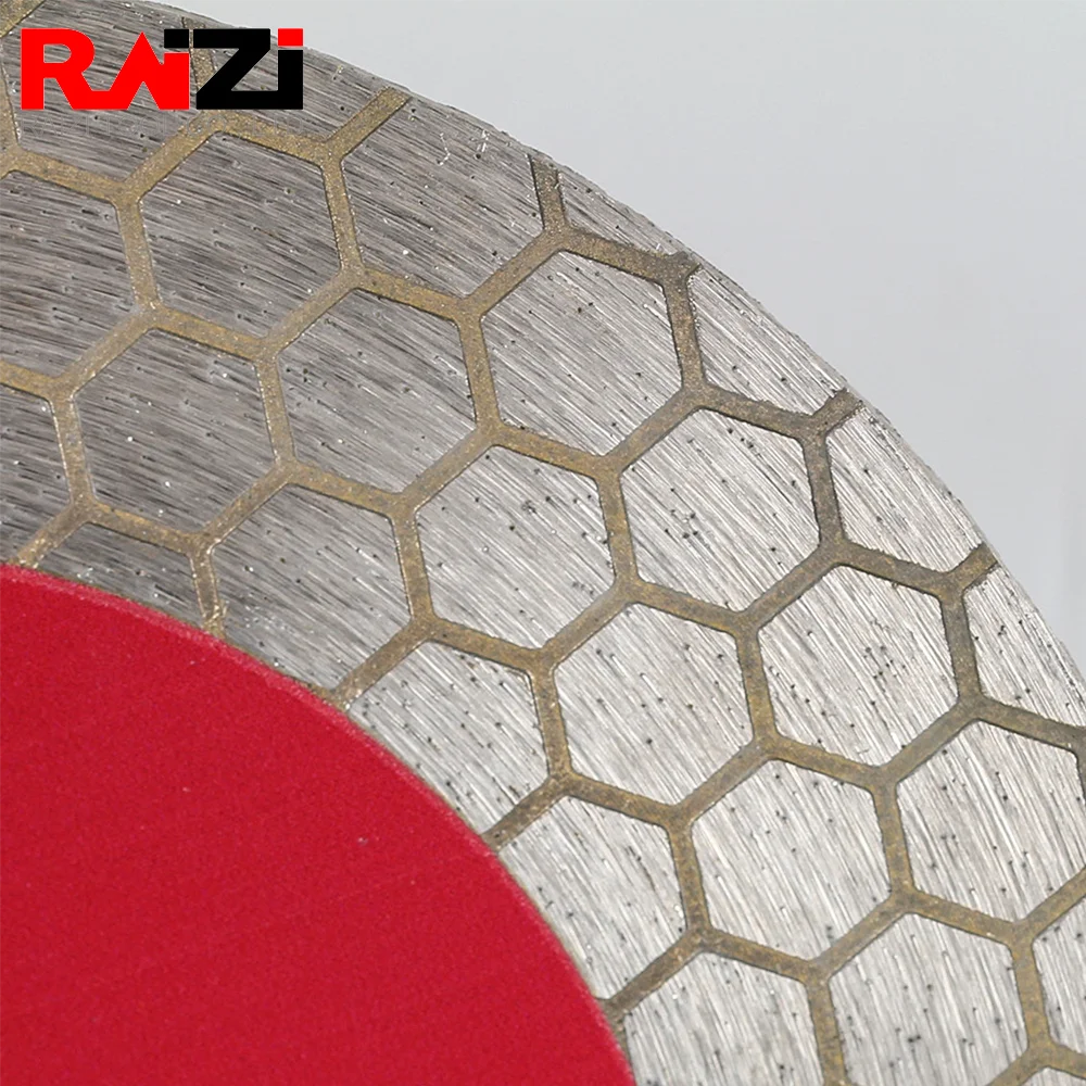 Raizi disco da taglio diamantato X-lock da 125mm per piastrelle in gres porcellanato triangolo in marmo ceramico mola a doppia faccia taglio di piastrelle
