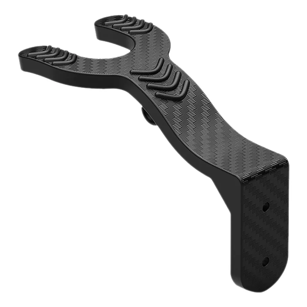 

Wall Mount Holder Black Abs No Drill Installation Motorcycle Storage Rack For Scooter Hat Organizer Hook