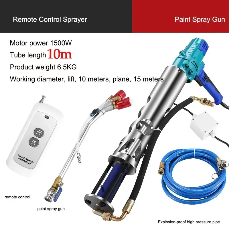 

Portable 220v High Pressure Waterproof Spraying Machine 220V/1500W Portable Mortar Machine Real Stone Paint Spraying Tool