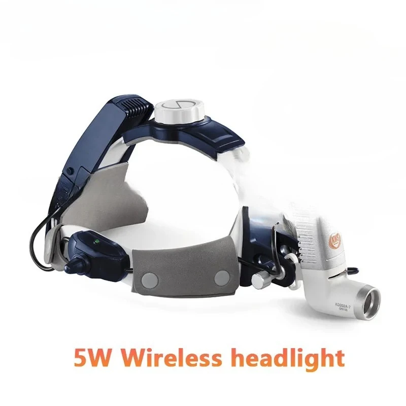 GreatLife Dent 2 Batteries Dental 5W 4X 5X 6X Binocular Loupes Magnifying Glasses Dustproof  Surgical KD-205AY-2 Head Light Lamp
