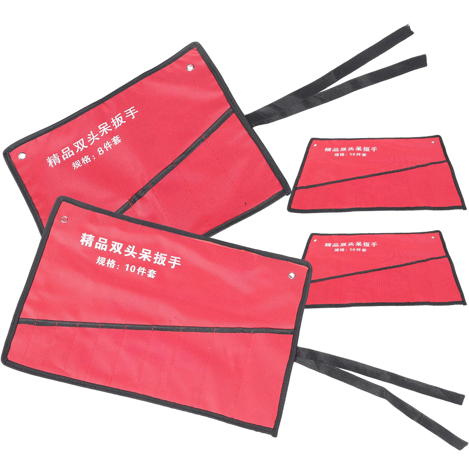 4Pcs Wrench Organizer Roll Up Tool Bag Lightweight Wear Resistant Multipurpose Tool Roll for Mechanics Electricians Plumber