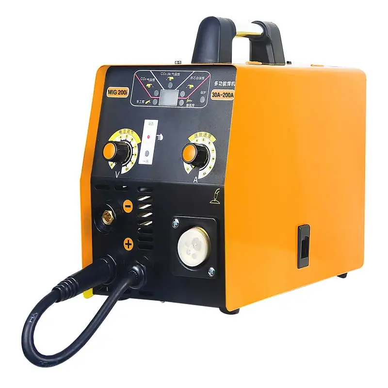 

MIG 200i, gasless MIG/MMA/TIG three function Welder with complete accessories