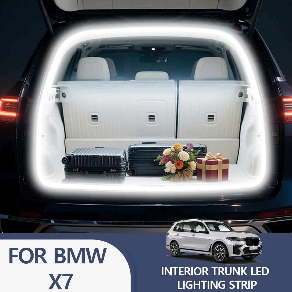 

Светодиодная лента для багажника BMW X7, декоративная подсветка салона, атмосферная подсветка багажного отделения