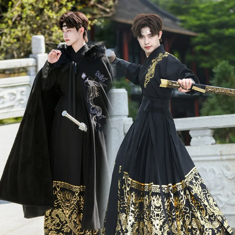 Chinese Style Hanfu Cloak Tang Suit Ancient Costume Hanfu Folk Dress Traditional Chinese Oriental Ancient Princess Overcoat