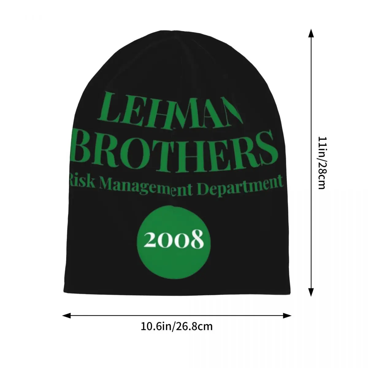 Lehman Brothers Risk Management Department 2008 Beanie For Women Men Warm Skullies Caps Bonnet Knitted Hat