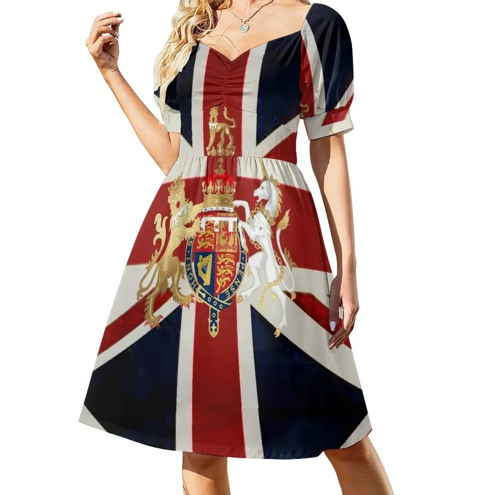 

Union Jack with Windsor Insignia Sleeveless Dress long dresses for women Party dresses for women Dress