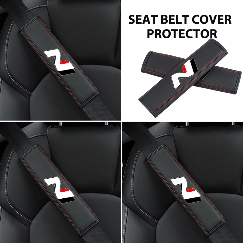 Funda para Cinturón de Seguridad de Coche Hyundai, Almohadilla de Hombro Ajustable, Accesorios N Line i10 I10 2008 2009 2010 2011 2012 2013 2019