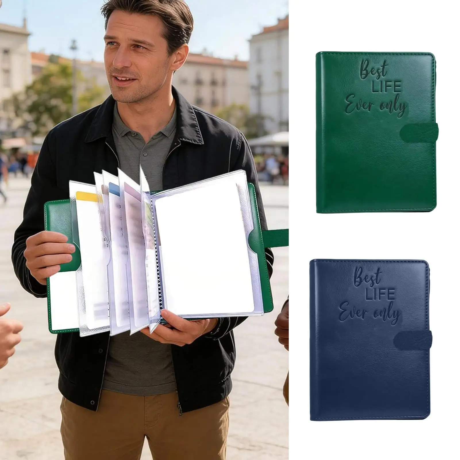 Christian Tract Wallet Bible Study Organizer Portable Ministry Storage Book for Preachers Pioneers, Home Office Travel Church ﻿