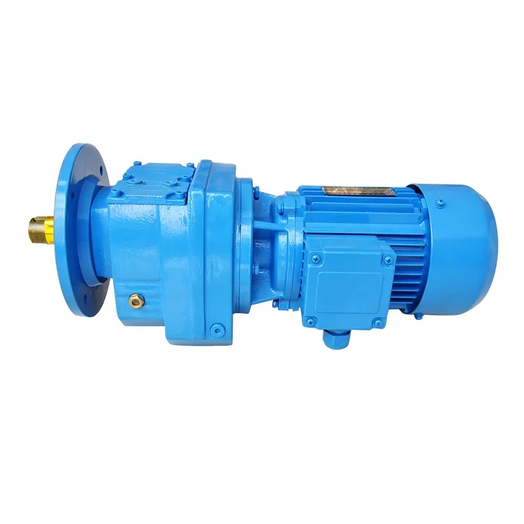 R67, R77, R87 high torque helical inline shaft ac gear motor for conveyor belt