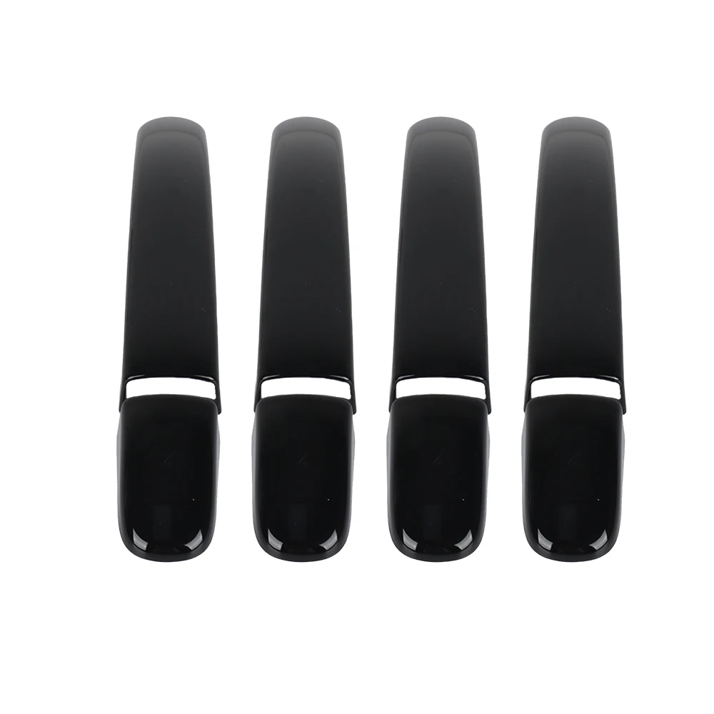 4PCS Car Exterior Gloss Black Door Handle Cover For Ford Transit Custom Tourneo Custom 2013-2017 Car Exterior Decoration Parts