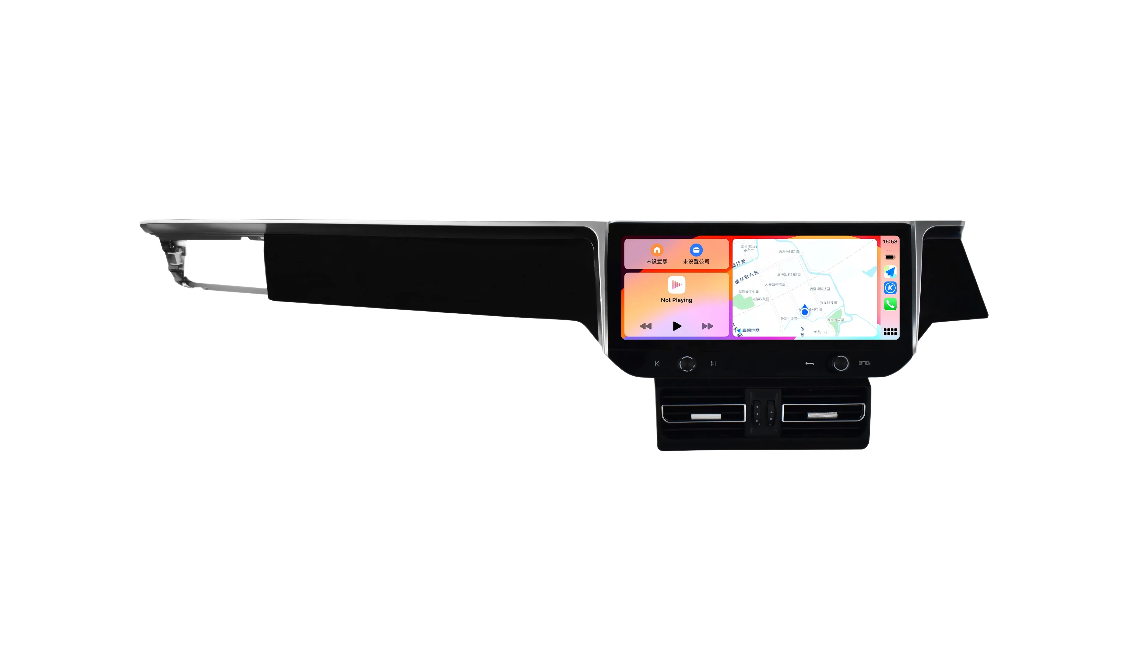 Car Monitor Navigation Stereo DVD Radio Multimedia Wireless Android Auto  Carplay 12.3 for porsche Macan 2014-2017
