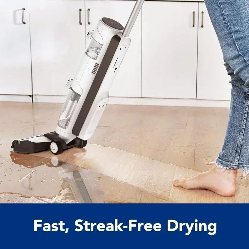 D2BTTinecoes iFLOOR 3 Breeze Complete Wet Dry Vacuum Cordless Floor Cleaner and Mop One-Step Cleaning for Hard Floors