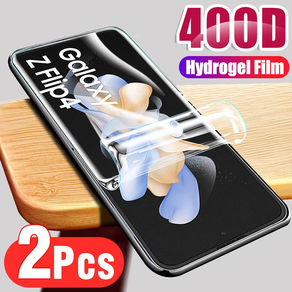 2PCS Full Coverage Hydrogel Film For Samsung z flip4 Protective Film For Sumsung Zflip4 zflip flip 4 6.7 inches Screen Protector