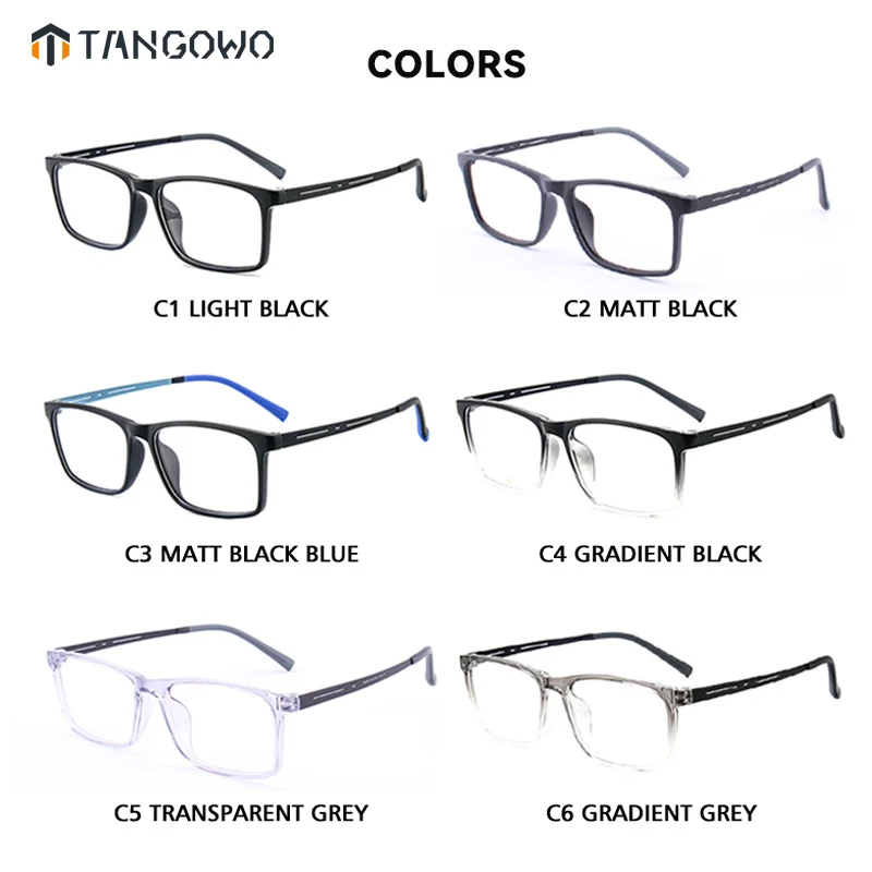 TANGOWO Plus Reading Glasses Man Style Big Face Square Photochromic Intelligent Progressive Multifocal Lenses to Read Women Lens