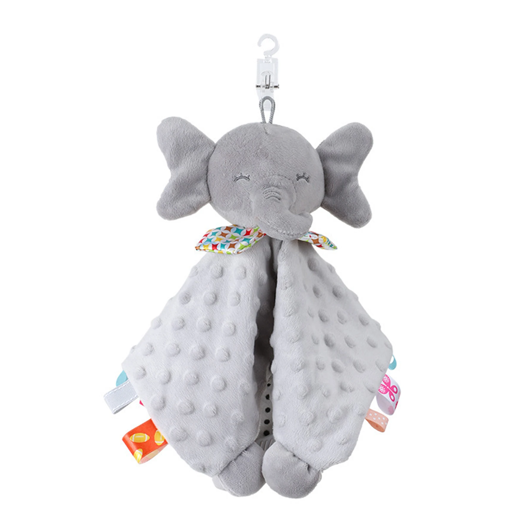 

Elephant Baby Comforter Blanket Soft Appease Towel Baby Rattle Animals Toys Soothe Reassure Sleeping Towel Lathe HangingToddler