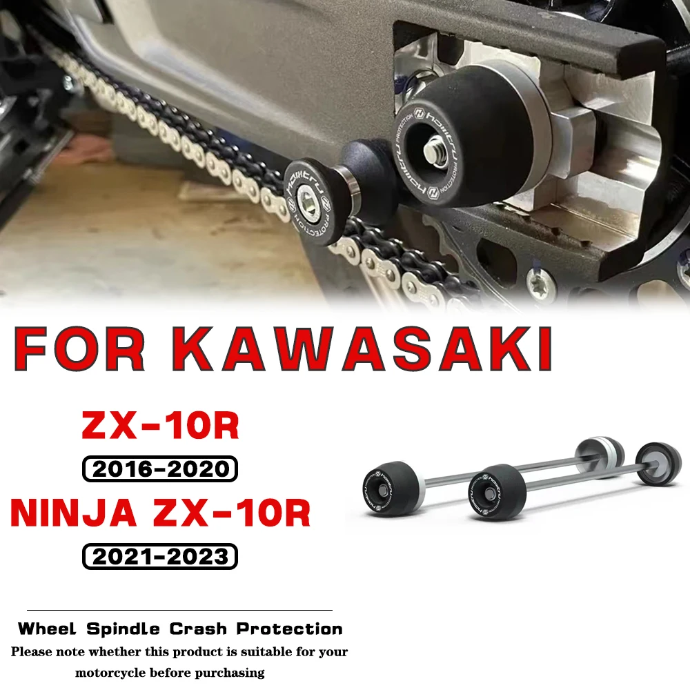 

For KAWASAKI NINJA / ZX-10R / RR / SE / KRT 2016 2017 2018-2023 Motorcycle Accessories Front Rear Wheel Spindle Crash Protection