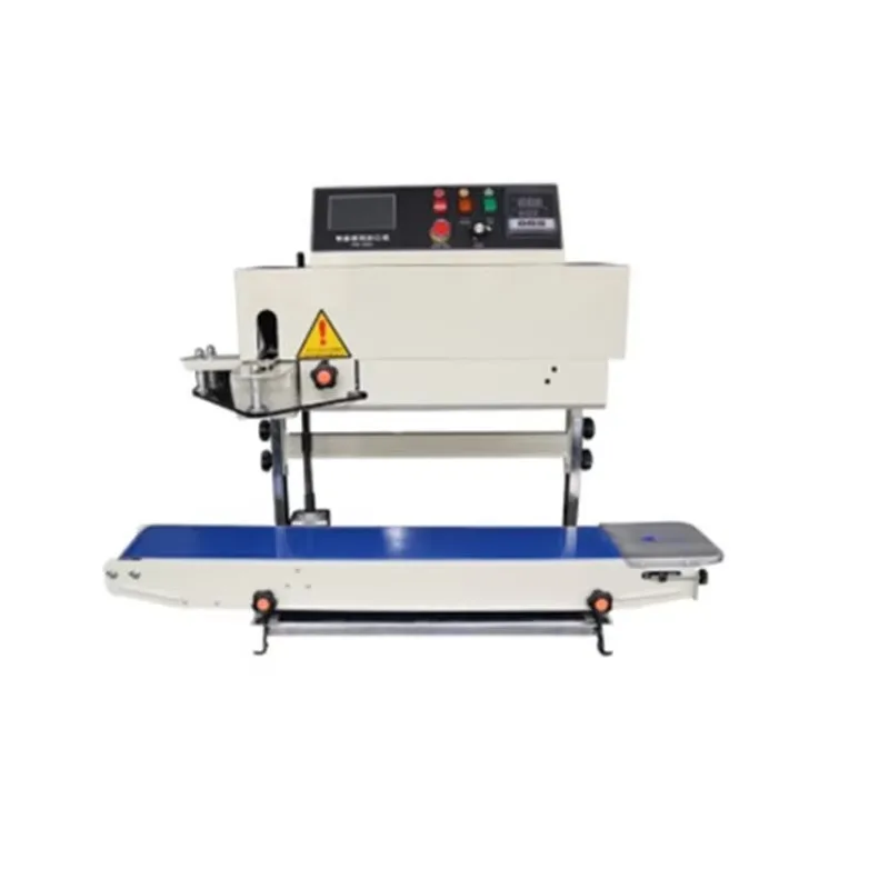 Automatic Continuous Horizontal Bag Band Sealer with Date Steel Printing Printer Horizontal Plastic Bag Sealing Coding Machine