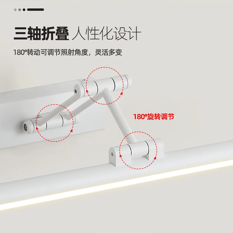 A9L المصباح، الحمام LED غير اللكم الحمام الجدار مصباح مضمد مرآة مصباح الشمال خزانة مرآة بسيطة