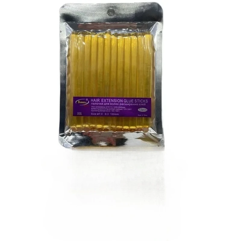 

20pcs 7.0mmx10cm Brown Hot Glue Sticks Hot Melt Glue Stick for hair