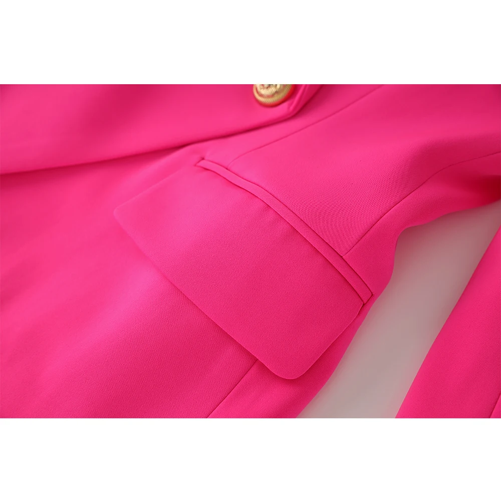 Hot Pink Women Street due pezzi gonna abiti moda Candy Color American Style Slim Lady Blazer set 2 pezzi