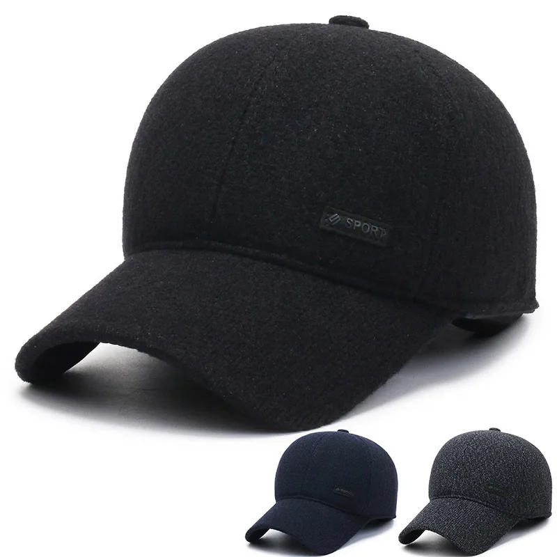 

Hat Autumn Baseball Cap For Men Dad Grandpa Old Man Warm Dad Caps Men Outdoor Hat Winter