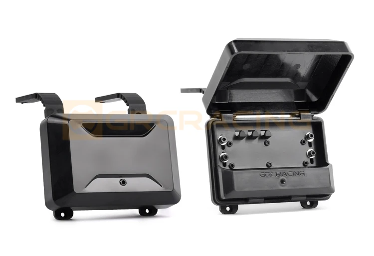 เหมาะสําหรับ 1/10 Rc รถปีนเขา Traxxa Trx4 Trx6 Axial Scx10 Universal หน้าต่างด้านข้างกระเป๋า/กล่องเครื่องมือจําลองการปรับเปลี่ยน