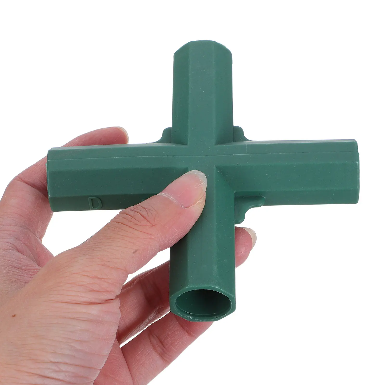 

10Pcs Greenhouse Corner Connectors High Strength Plastic 4 Way Cross Tubing Pipe Joint for Garden Frame Trellis Irrigation