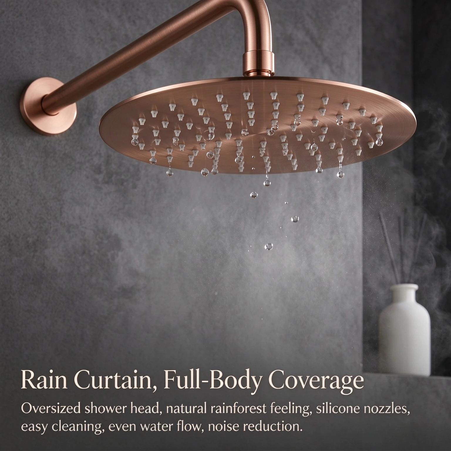 Concealed Embedded Showerhead Set for Household Wall Mounted Brass Pre Embedded Box Hidden Showerhead 10/12 Inch