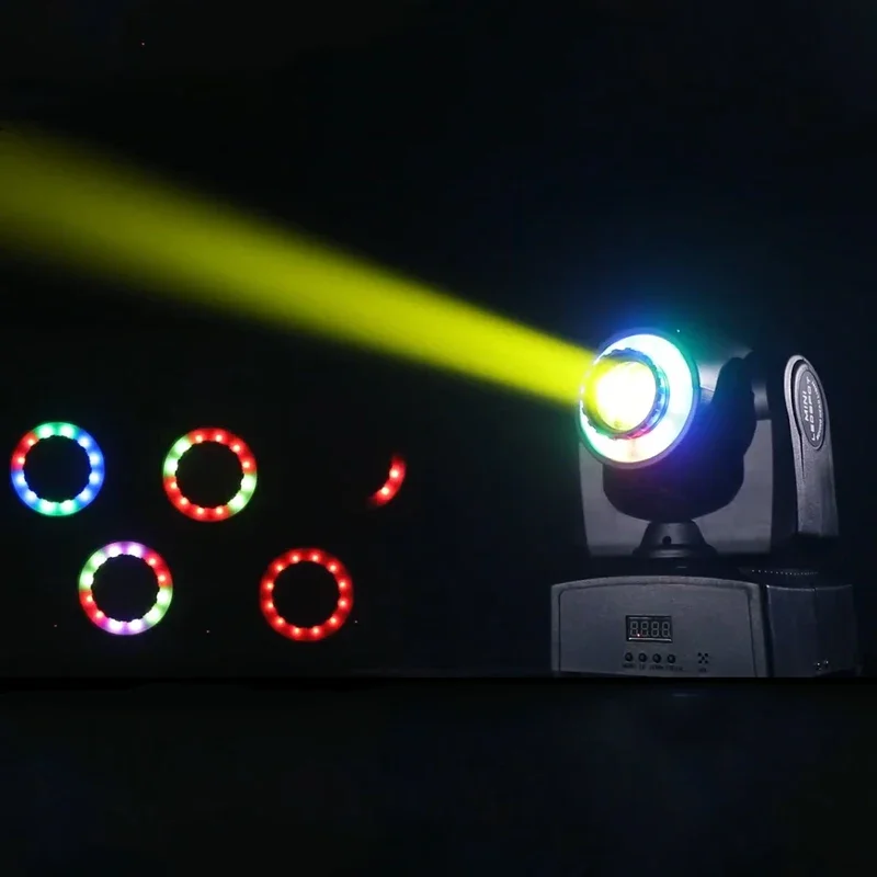 uponelite 120W Fascio LED Luce a testa mobile RGB Miscelazione di colori 8 modelli Effetto DMX Luce rotante Luce da palcoscenico per DJ Party KTV