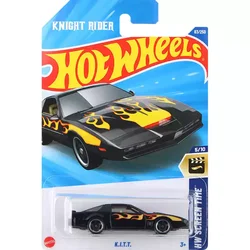 2025D Original Hot Wheels Car KITT Knight Rider 1/64 Diecast Vehicles Alloy Model Hw Screen Time Toys for Boys Collection Gift