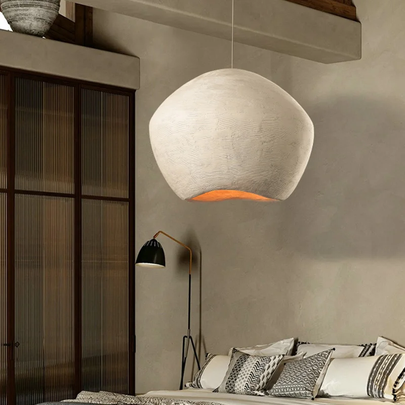 Wabi Sabi Style Pendant Lamp Original Design Restaurant Bar Creative Personality Homestay Master Bedroom Nordic Light Fixtures