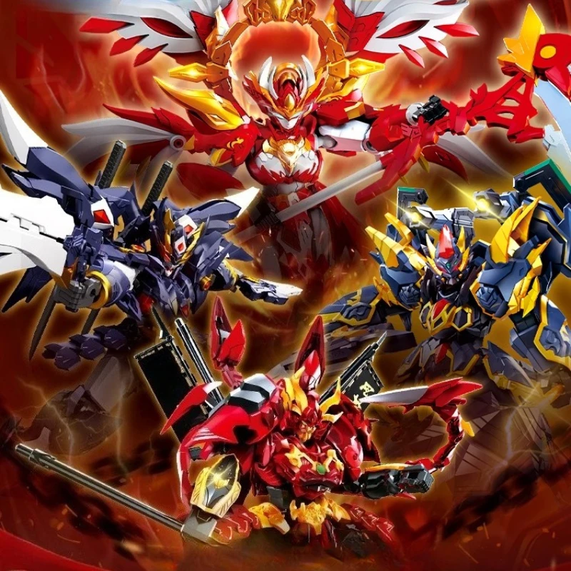 

SEMBO Yuanling War, строительные блоки, серия китайской мифологии, модель Сузаку, фигурка, крутой подвижный робот, украшения, детские игрушки