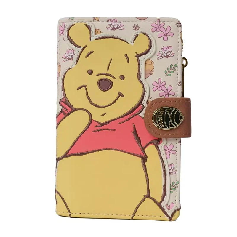 15 Styles Loungefly Marie Cat /Winnie /Belle / Eeyore / Woody/ Floral Flap Zip Around Mini Wallet view 2