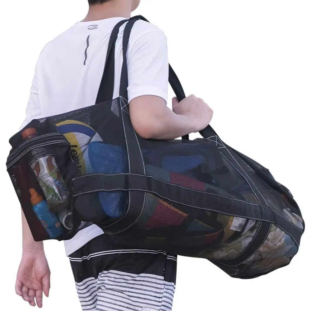 Bolsa de Malla XXL de 37 Pulgadas, Bolsa de Transporte Extra Grande para Equipo de Snorkel, Ideal para Playa, Piscina, Natación, Buceo o Pesca Submarina
