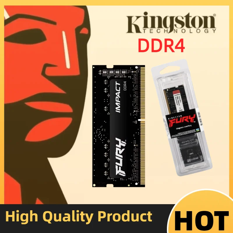 

Kingston DDR4 FURY Impact RAM 32 16 8GB 3200MHz 2400 2666MHz SODIMM Memory 260Pin SODIMM PC4-19200 21300 25600 DDR4 Notebook RAM