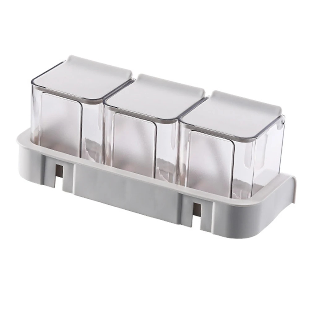 

Plastic Seasoning Box Condiment Jars Spice Holder Storage Container Kitchen ganizing Hanging Pot Soy Sauce Bottle