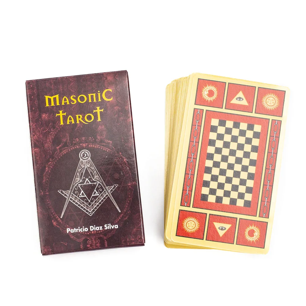 Juego de cartas de Tarot masónico, 78 piezas, ideal para reunión de amigos, adivinación y adivinación