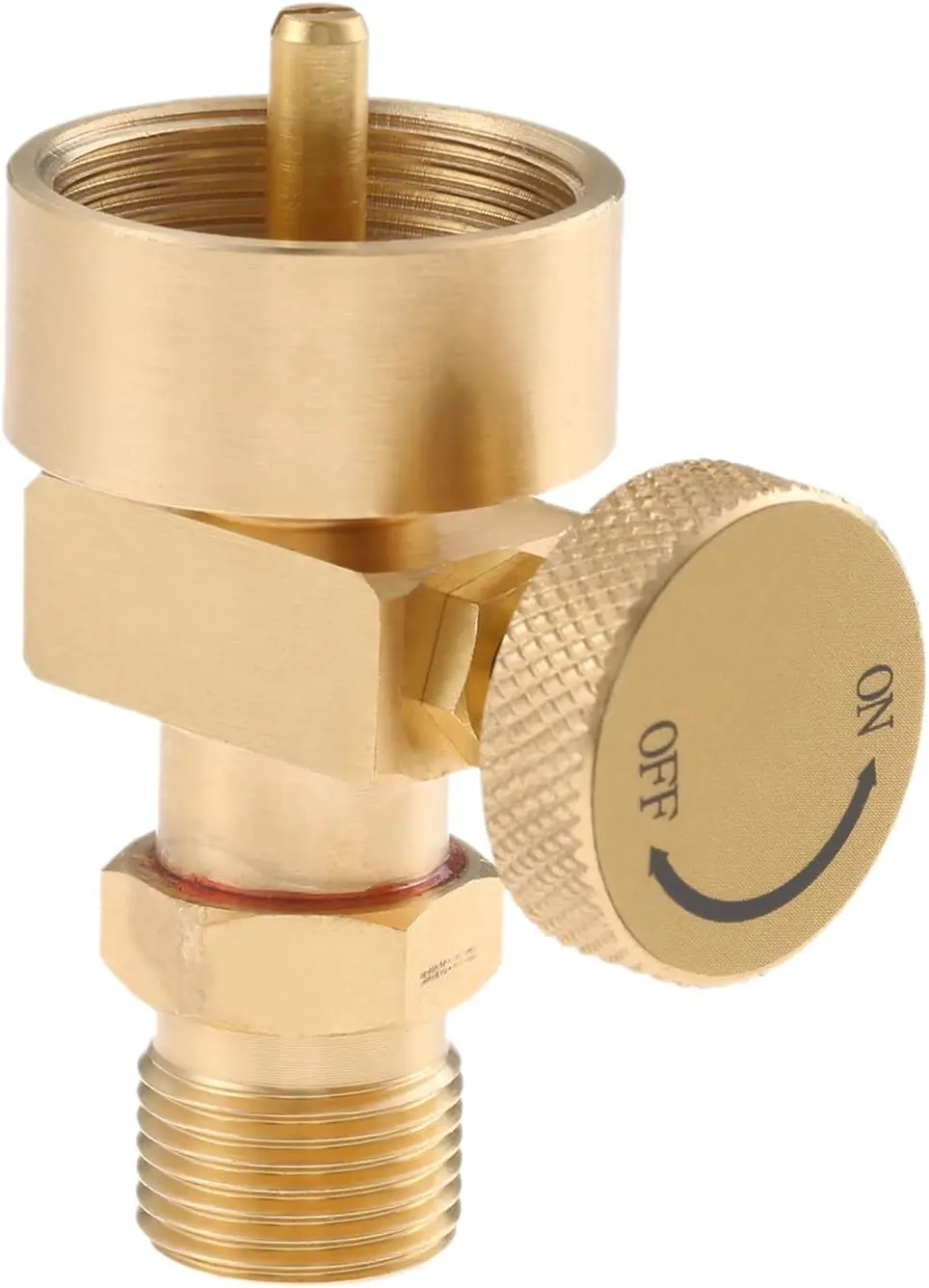 Adaptador de propano para botella Mapp de 1 libra con válvula CGA-600 hembra a CGA-200 MC, regulador de acetileno con válvula macho roscada
