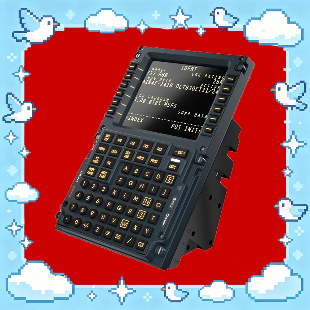 

Игровая панель управления WINCTRL CDU PMDG Zibo Civil Aviation с двойным режимом работы, кнопками выбора линии, подсветкой и маркировкой, подарки