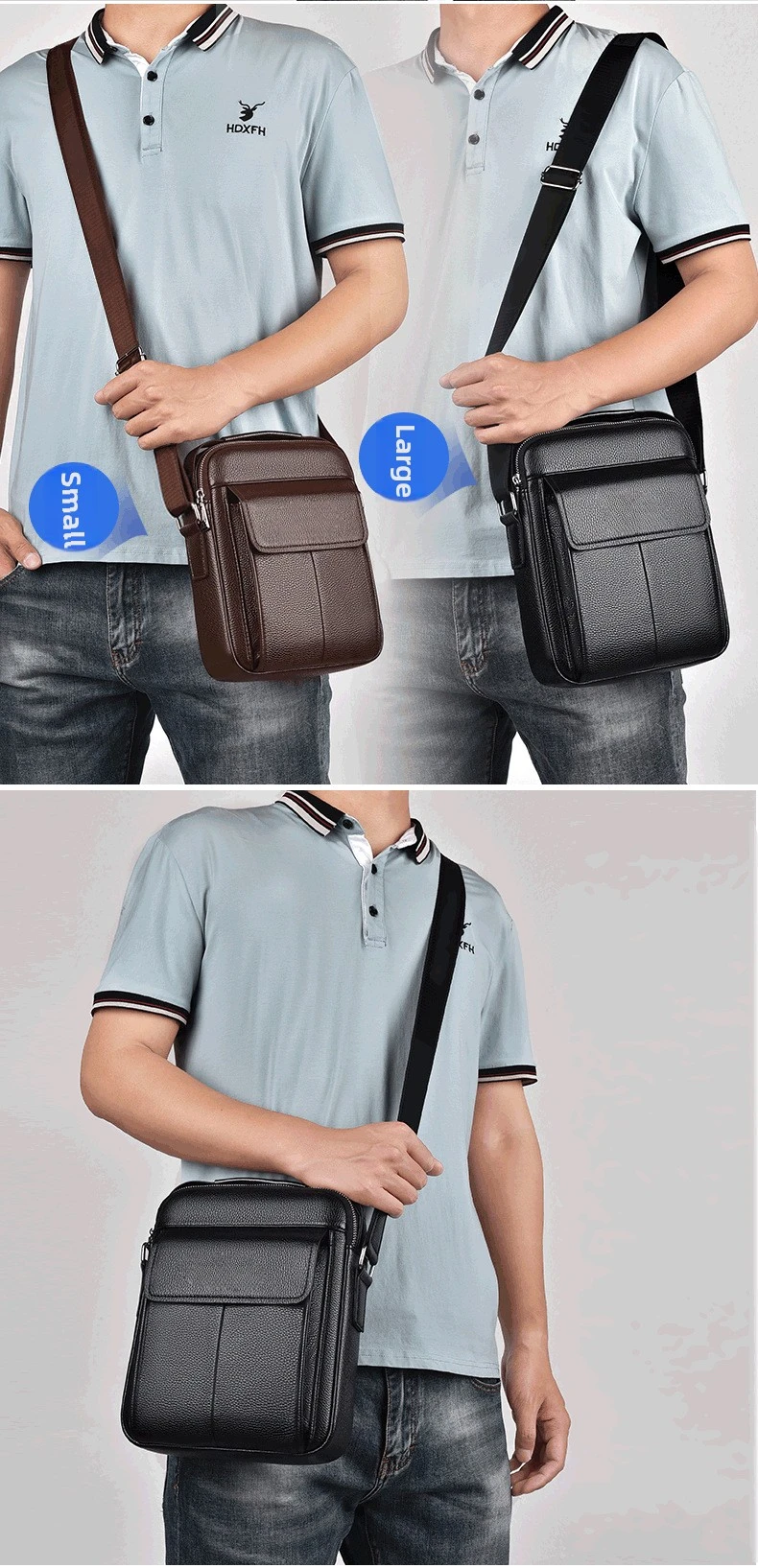 New Shoulder Bag, Fashionable and Casual Men's Backpack, Korean Version, Trendy Business Handbag, Casual Travel
