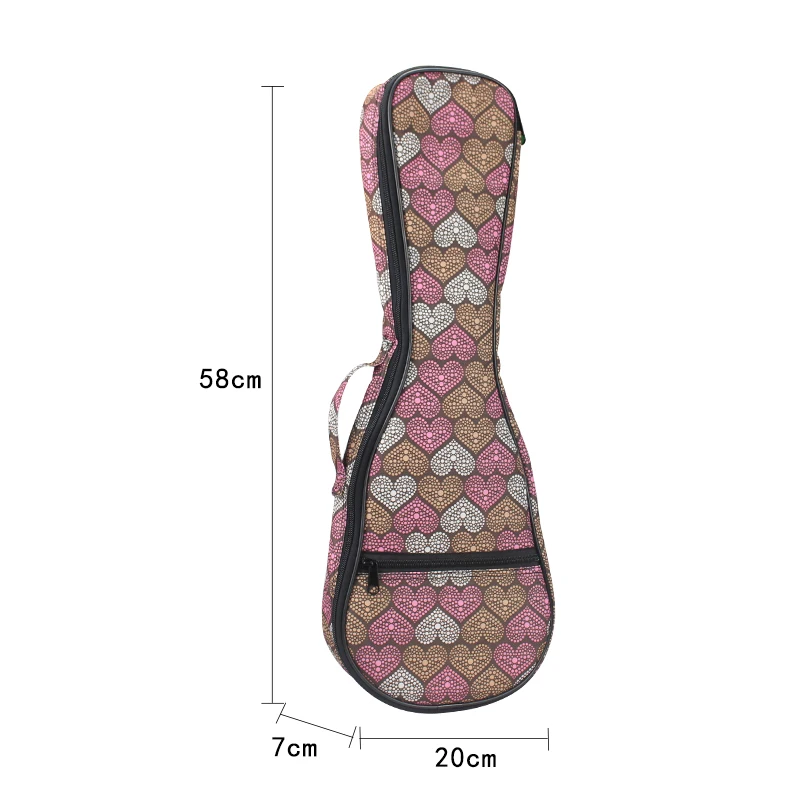 Ukulele Bag 21/23/24/26 Inch High Quality 900D Waterproof Oxford Fabric Ukulele Backpack 6 MM Sponge Ukulele Soft Case