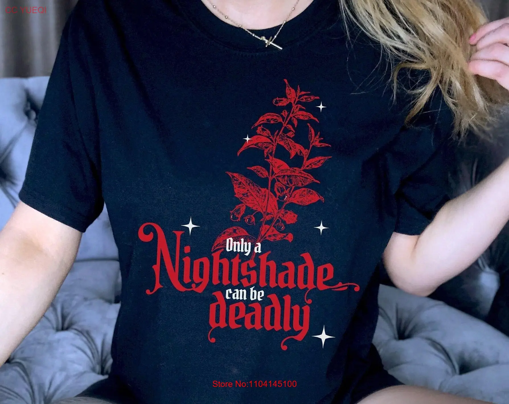 nightshade toxic goth shirt deadly night shade belladonna witchy T poison garden gifts for women occult art alt clothing