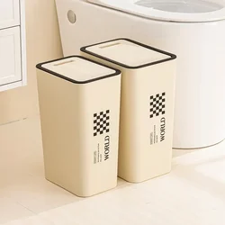 High Beauty Household Toilet Large Capacity Press on Type Toilet Special Garbage Bin with Lid for Sandwich Garbage Bin