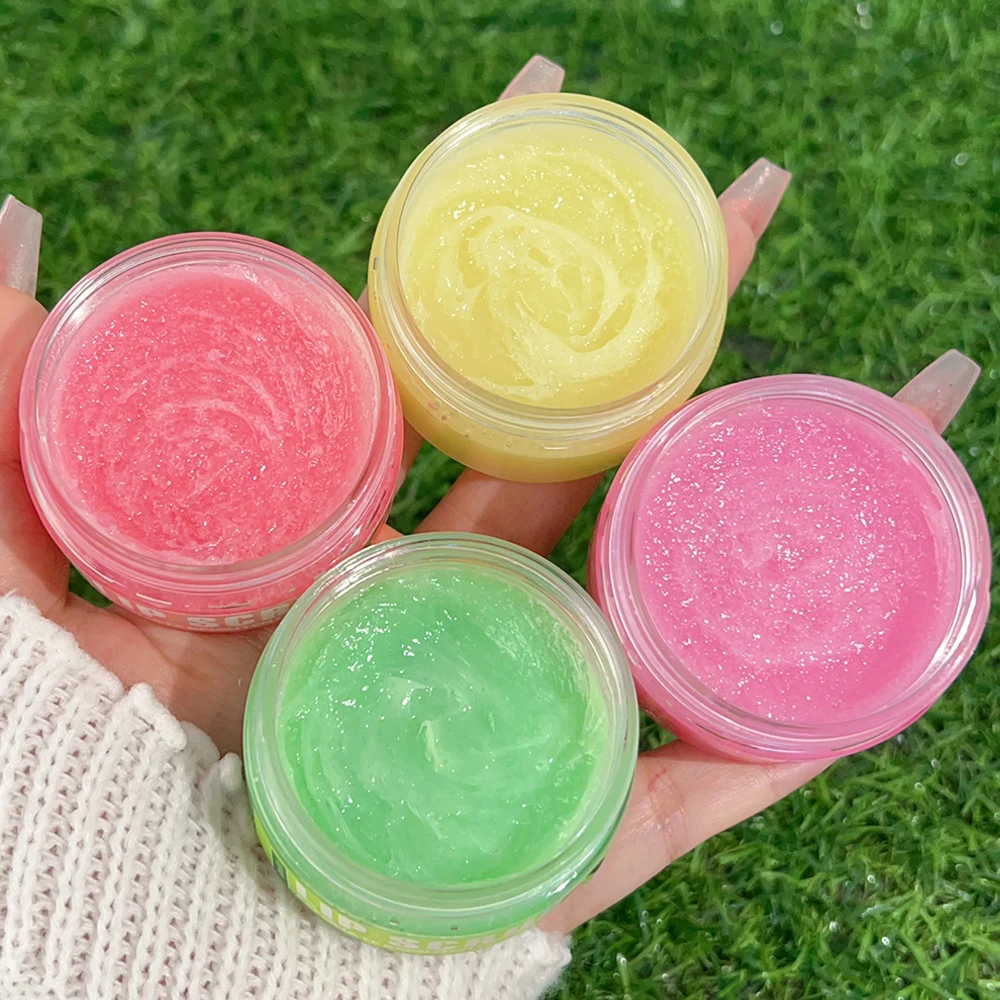 Fruit Flavor Lip Scrub Dual Effect Scrub Lips Mask Moisturizing Remove Dead Skin Nourishing Repair Lips Fine Lines Care Cream