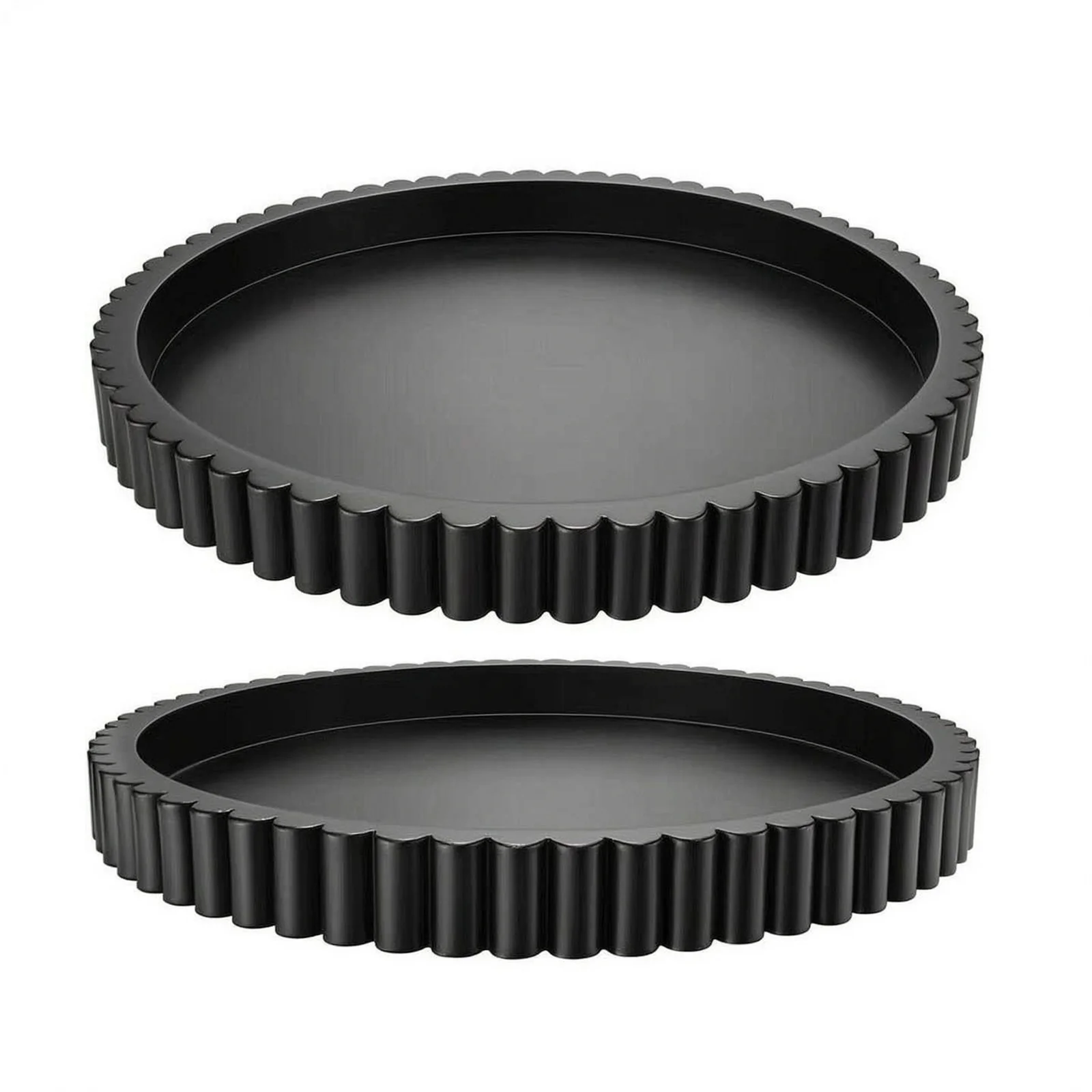 Elevate Coffee Table Style With Black Decorative Tray Emphasizing Scalloped Edge For Modern