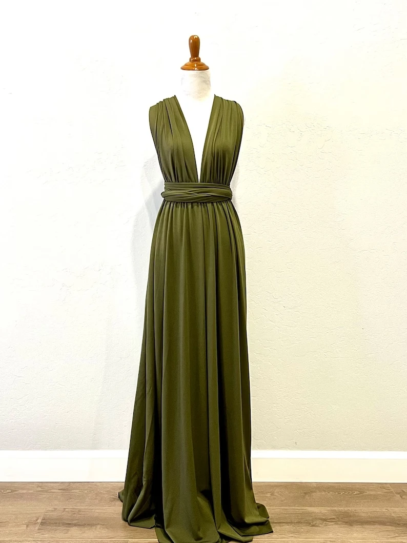 Rust Bridesmaid Dress Infinity Multiway Maxi Bridesmaid Dress Formal Wrap Wedding Evening Dress Wedding Cocktail Floor Length