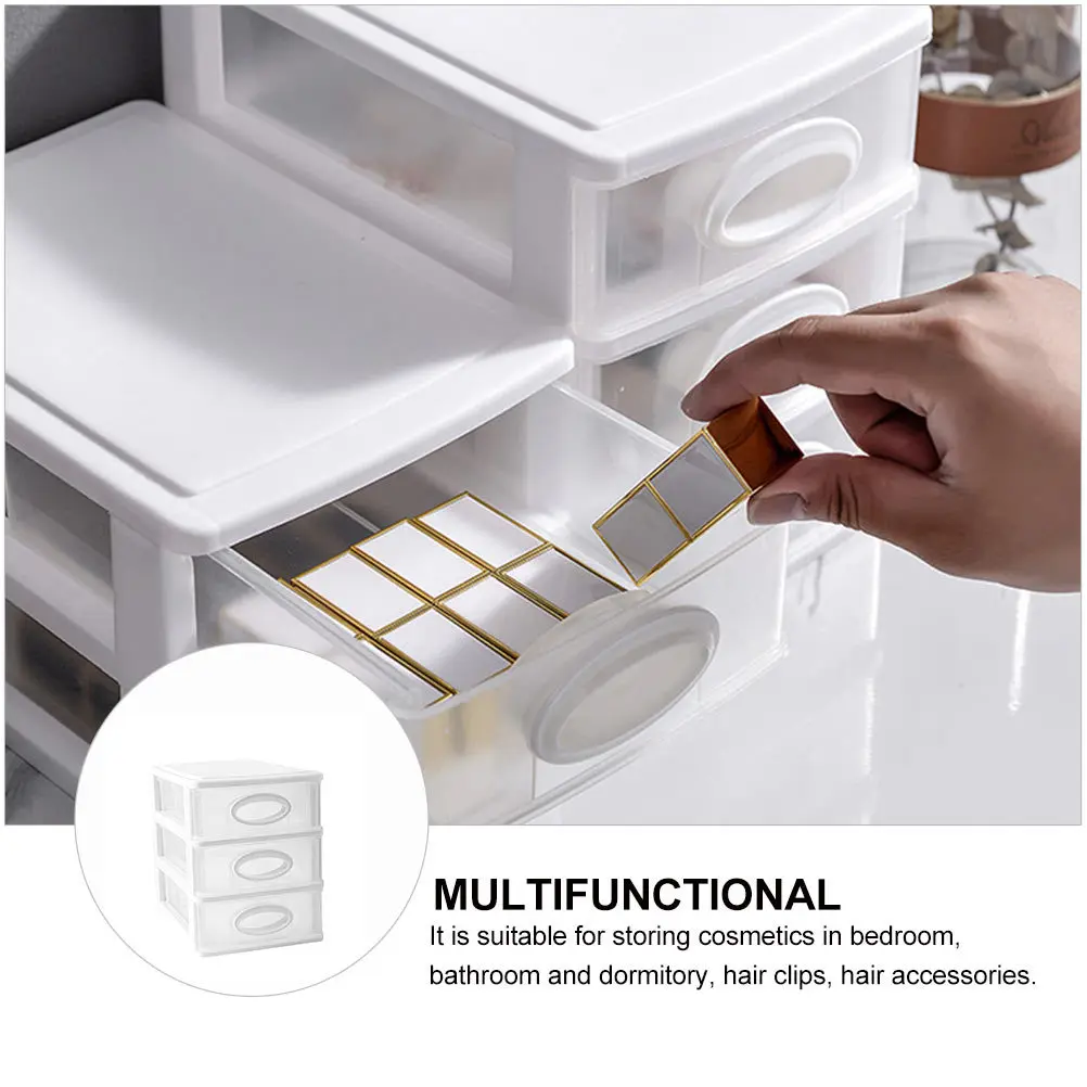 

1pc Desktop Storage Box Thickened Plastic Multi-Layer Drawers For Office Home Bedroom Bathroom Organizer Stationery Cabinet