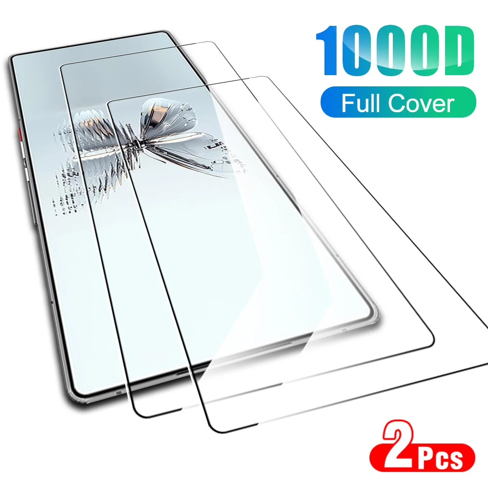 2PCS Tempered Glass Case For ZTE nubia Red Magic 10 Pro+ Screen Protector RedMagic 9 S 9s Pro Plus 10Pro + Protective Film Cover