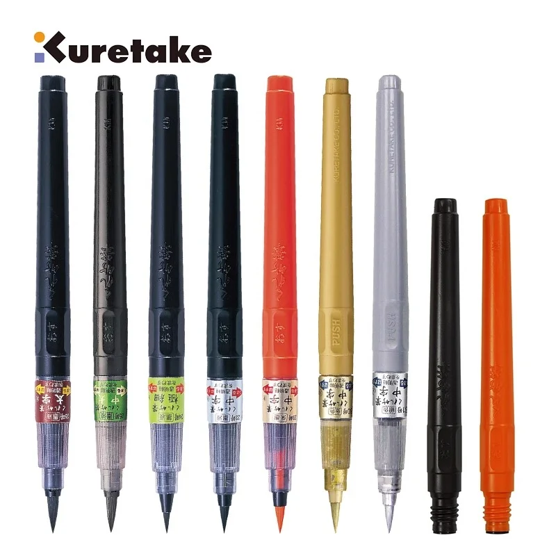 

Kuretake ZIG CAMBIO Calligraphy Paint Pen - Refillable Hard/Brush Pen for Comic, Cartoonist & Scientific Drawing